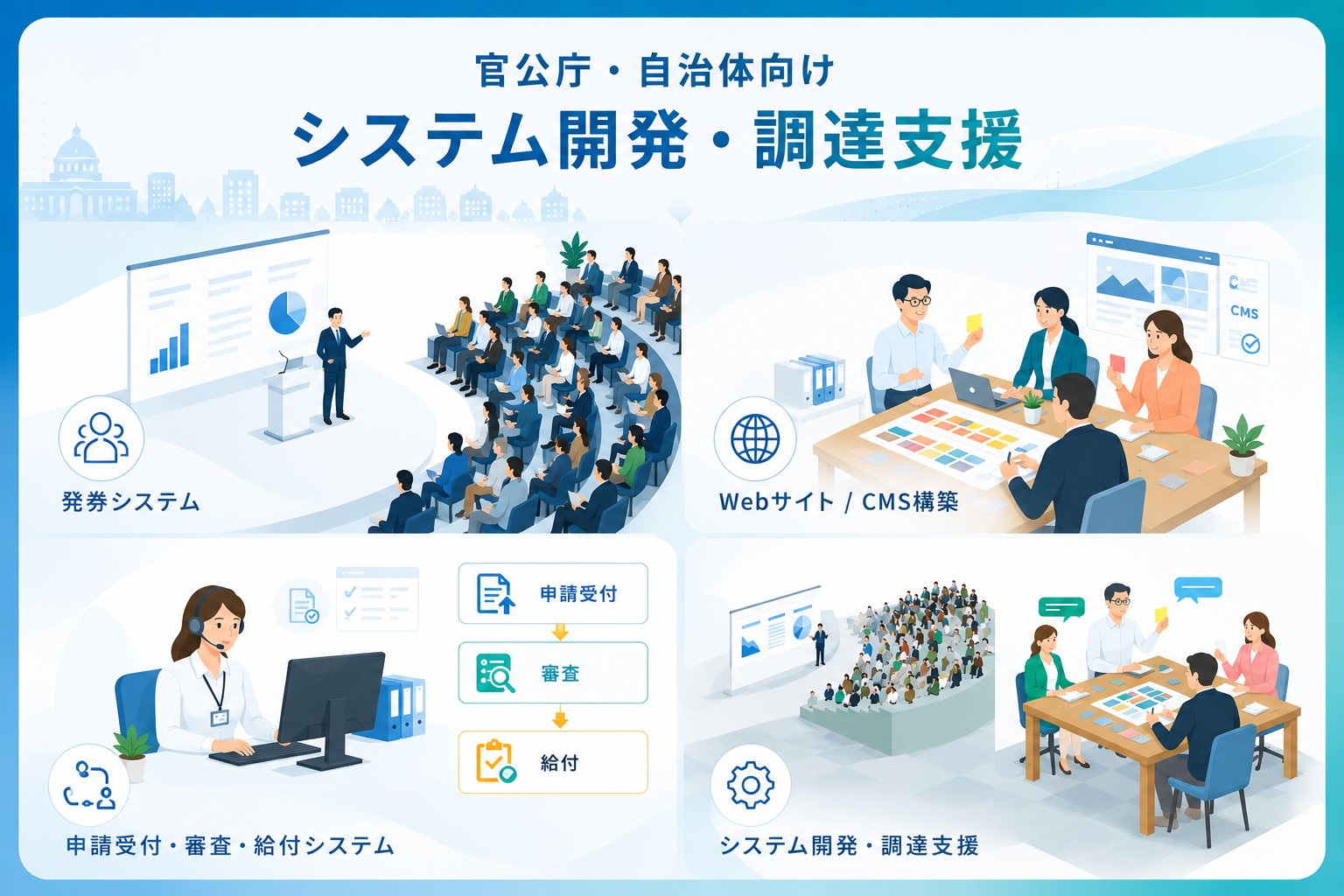 官公庁・自治体向けサービスページを公開しました